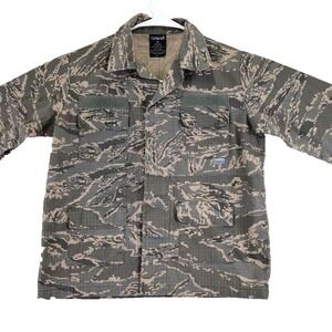 ACU Digital Kids Camouflage BDU Military Style Button Up Fatigue Jacket Medium